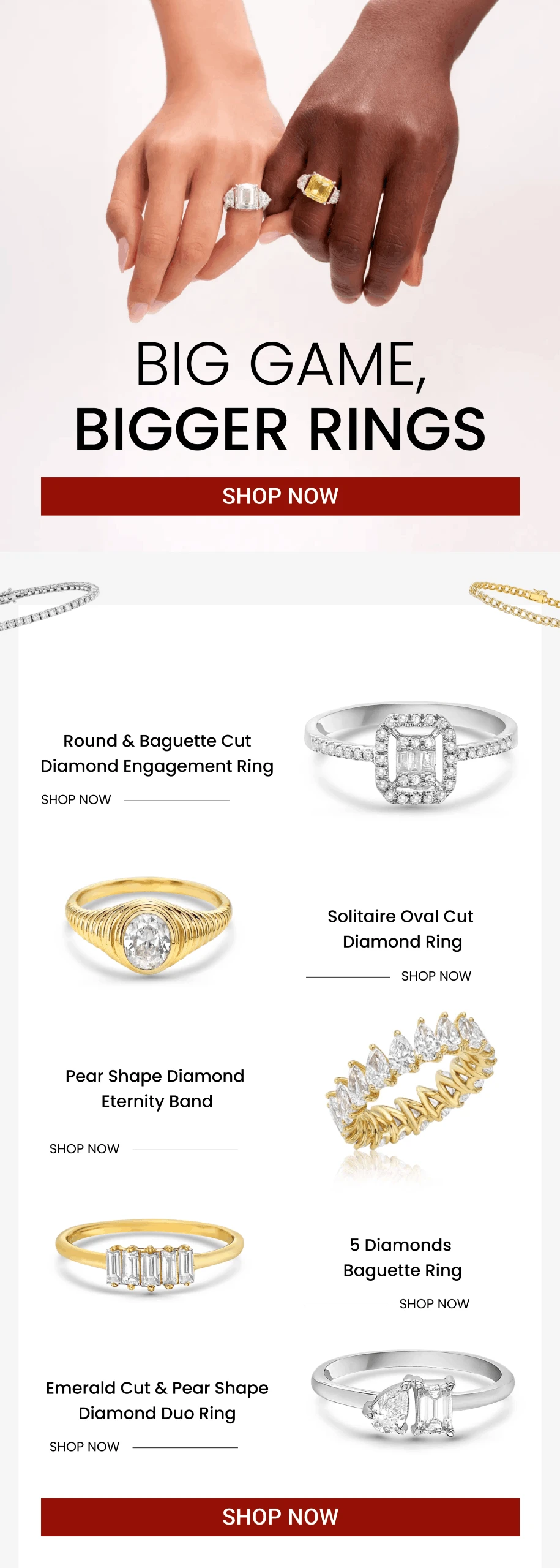 Jewelry Brand Email Design