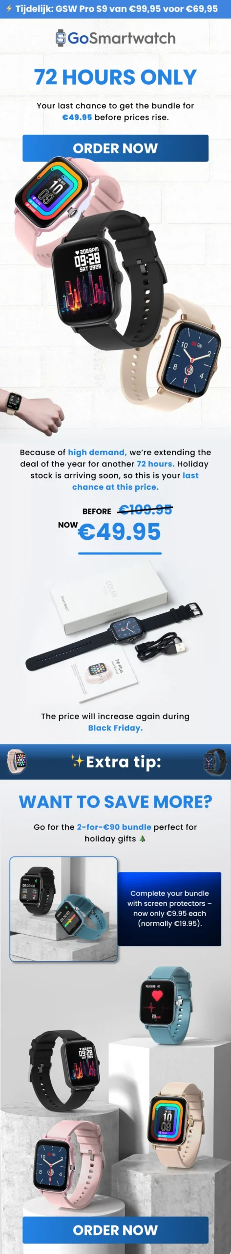 Smartwatch Email Design