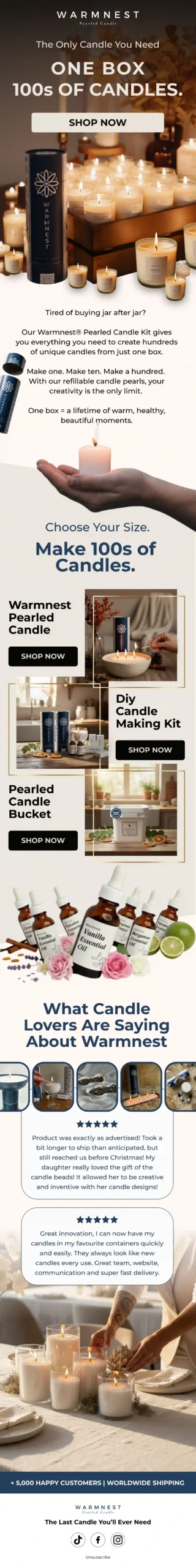 Warmnest Test Email Varient 1